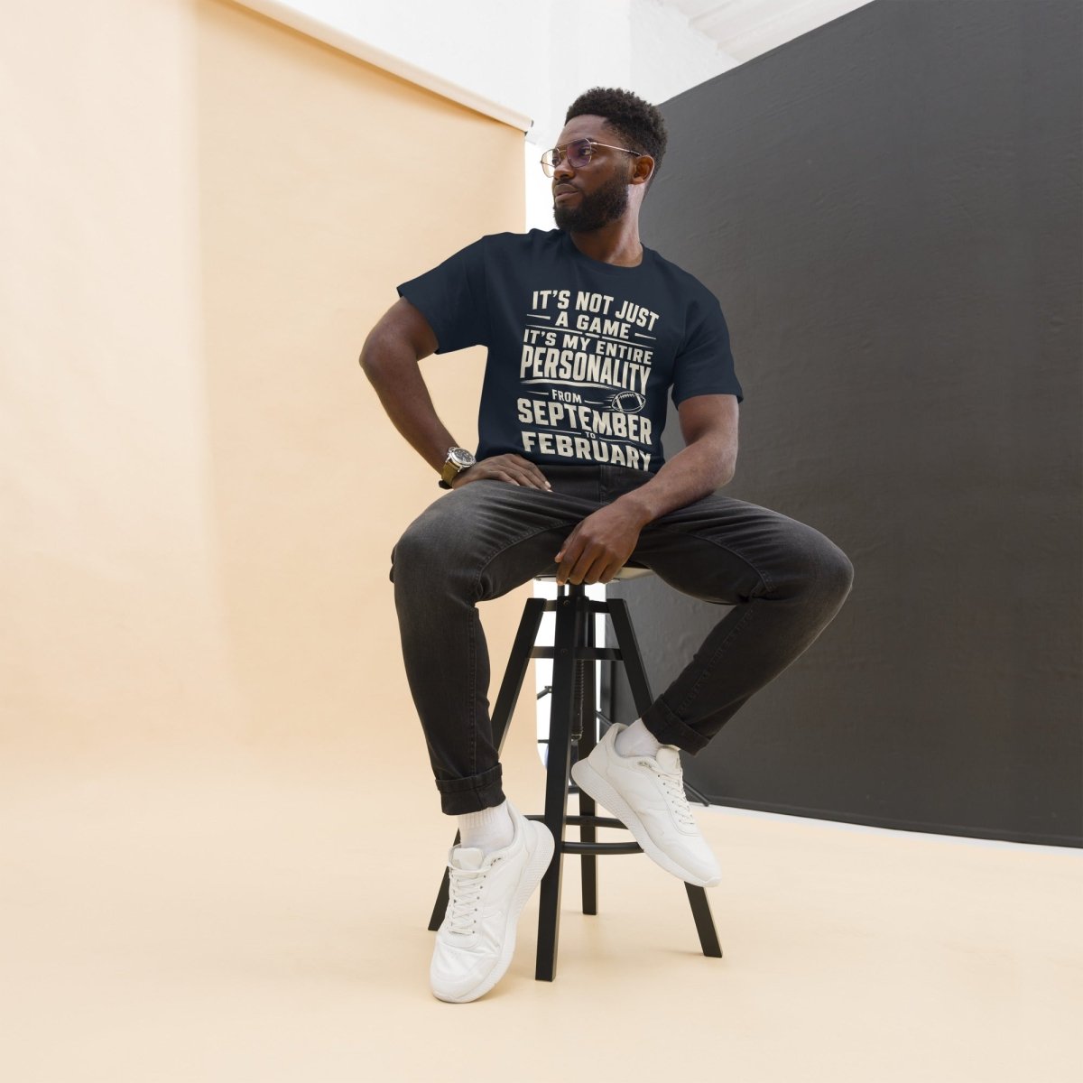 T-Shirt "PERSONALITY" – Football Streetwear S–5XL | Black Ursus - Streetwear - size_range | Black Ursus