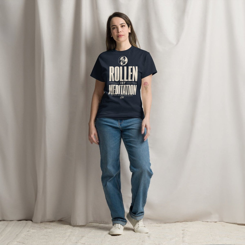 T-Shirt "ROLLEN IST MEDITATION" – BJJ & Jiu-Jitsu S–5XL | Black Ursus - Streetwear - size_range | Black Ursus
