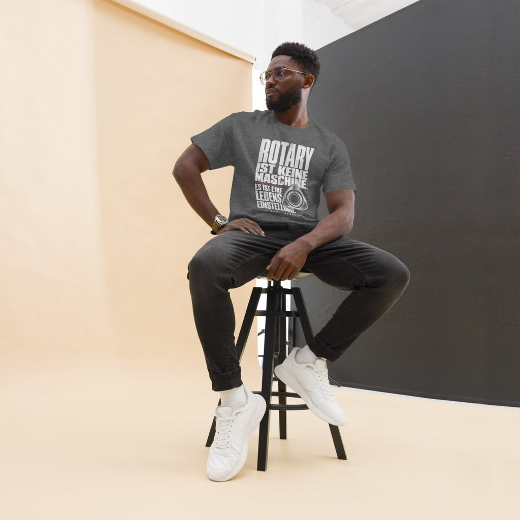 T-Shirt "Rotary Lebenseinstellung" – JDM & Japan Streetwear S–5XL | Black Ursus - Streetwear - size_range | Black Ursus