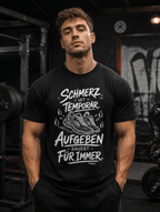 T-Shirt "Schmerz" – Gym & Bodybuilding S–5XL | Black Ursus - Streetwear - size_range | Black Ursus