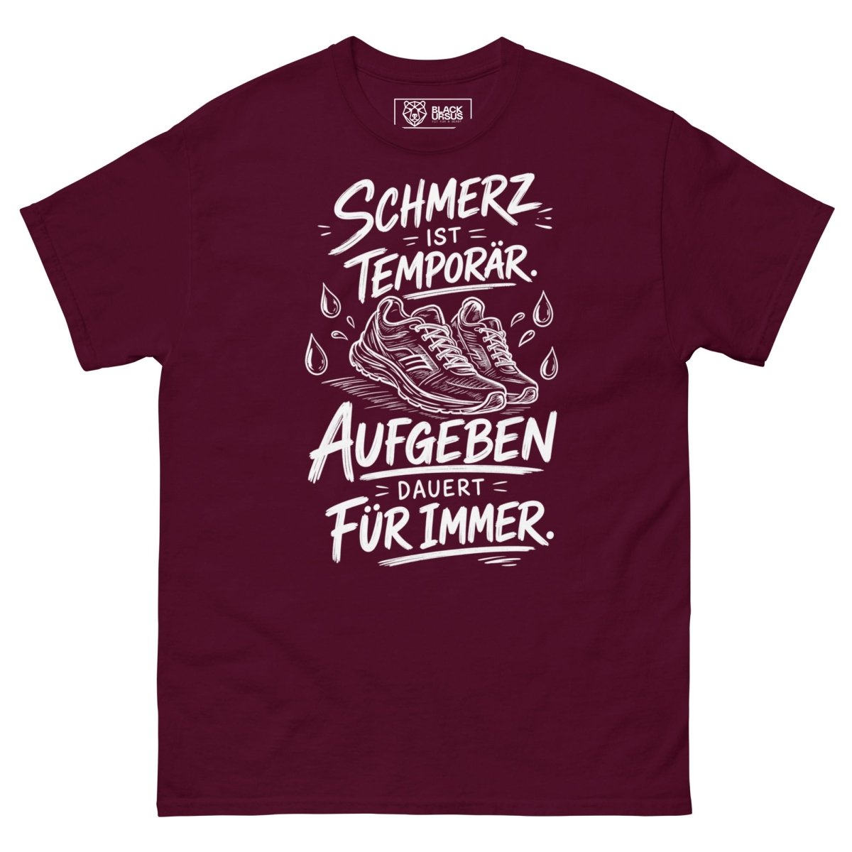 T-Shirt "Schmerz" – Gym & Bodybuilding S–5XL | Black Ursus - Streetwear - size_range | Black Ursus