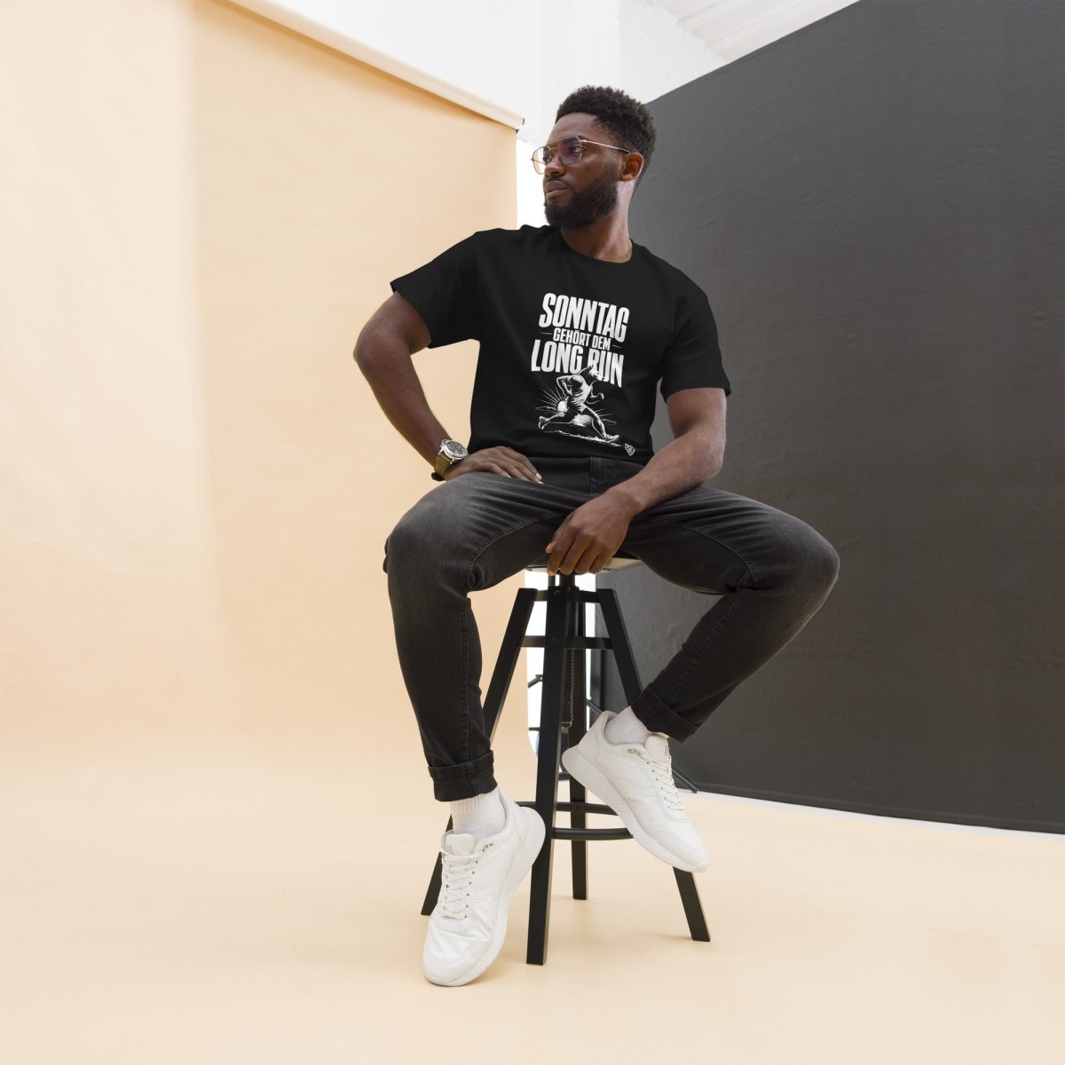 T-Shirt "Sonntag Gehört Dem Long Run" – Running & Laufen S–5XL | Black Ursus - Streetwear - S–5XL | Black Ursus
