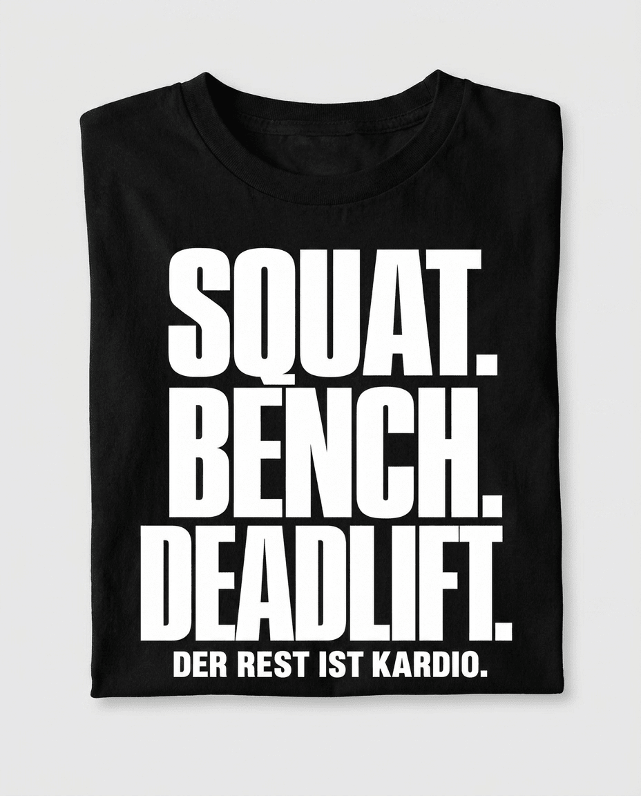T-Shirt "Squat. Bench. Deadlift." – Gym & Bodybuilding S–5XL | Black Ursus - Streetwear - size_range | Black Ursus