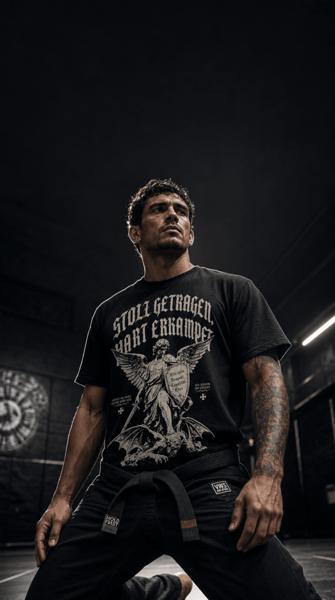 T-Shirt "STOLZ GETRAGEN, HART ERKÄMPFT" – BJJ & Jiu-Jitsu S–5XL | Black Ursus - Streetwear - size_range | Black Ursus