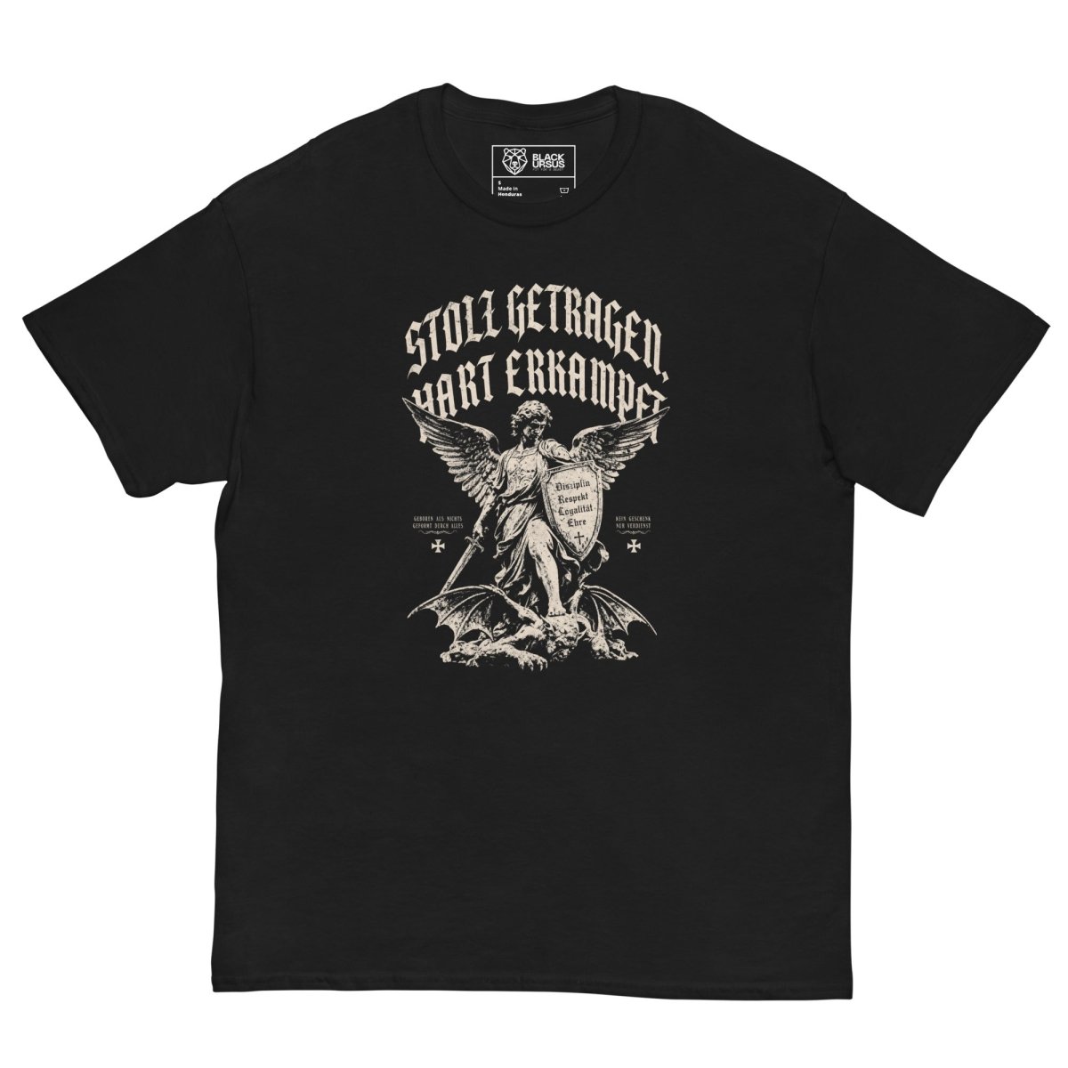 T-Shirt "STOLZ GETRAGEN, HART ERKÄMPFT" – BJJ & Jiu-Jitsu S–5XL | Black Ursus - Streetwear - size_range | Black Ursus