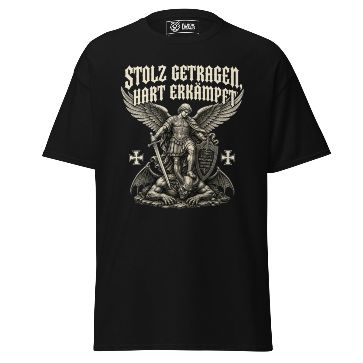 T-Shirt "STOLZ GETRAGEN, HART ERKÄMPFT" – BJJ & Jiu-Jitsu S–5XL | Black Ursus - Streetwear - size_range | Black Ursus