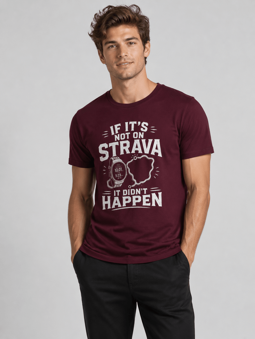 T-Shirt "STRAVA" – Running & Laufen S–5XL | Black Ursus - Streetwear - size_range | Black Ursus