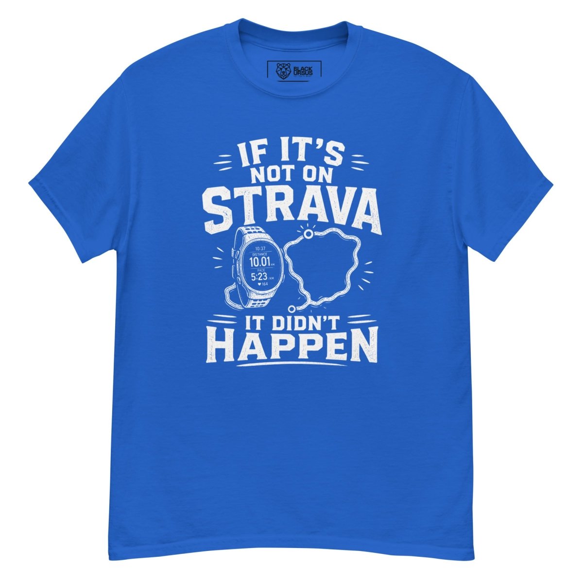 T-Shirt "STRAVA" – Running & Laufen S–5XL | Black Ursus - Streetwear - size_range | Black Ursus
