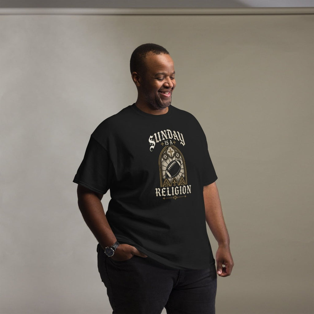 T-Shirt "SUNDAY" – Football Streetwear S–5XL | Black Ursus - Streetwear - size_range | Black Ursus
