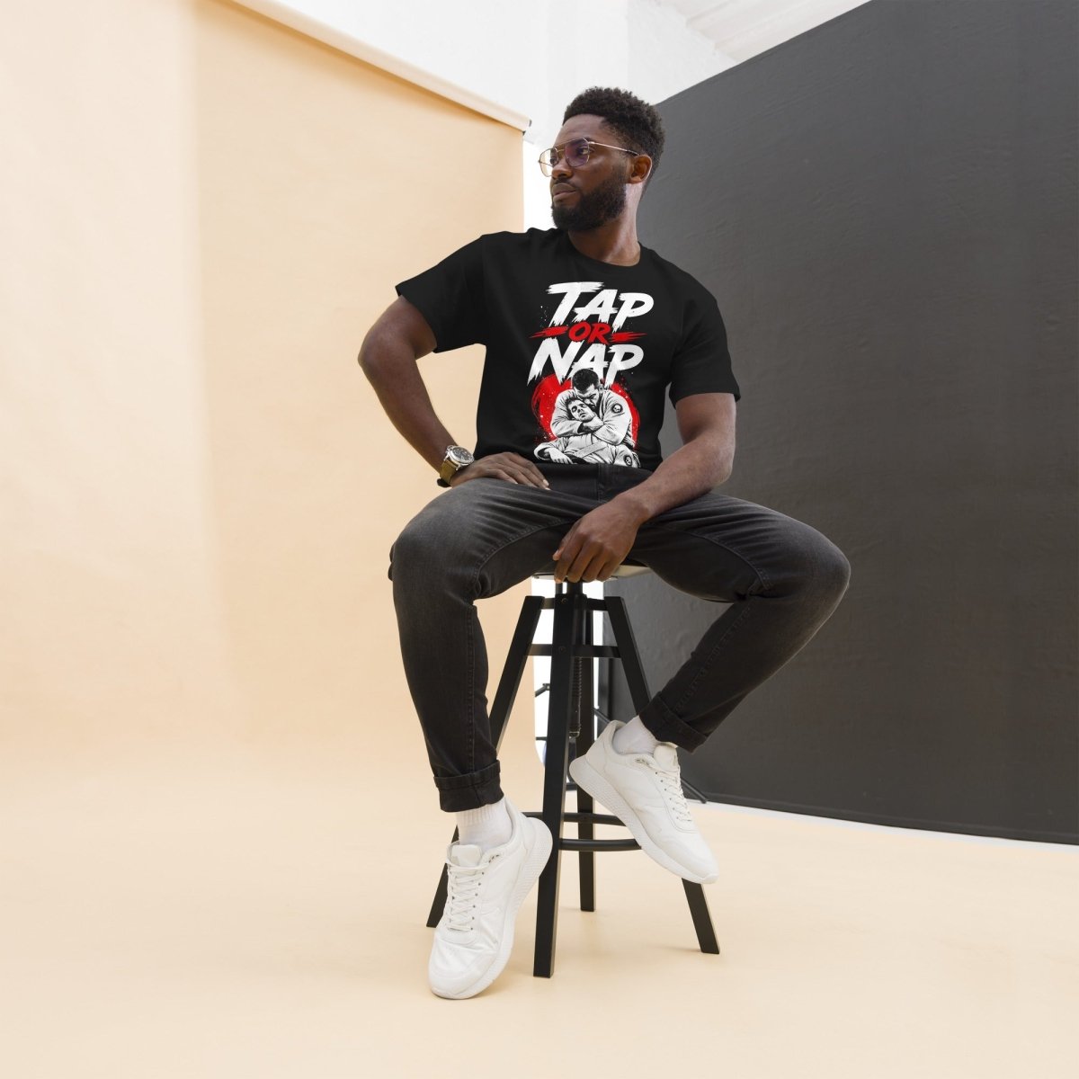 T-Shirt "TAP OR NAP" – BJJ & Jiu-Jitsu S–5XL | Black Ursus - Streetwear - size_range | Black Ursus