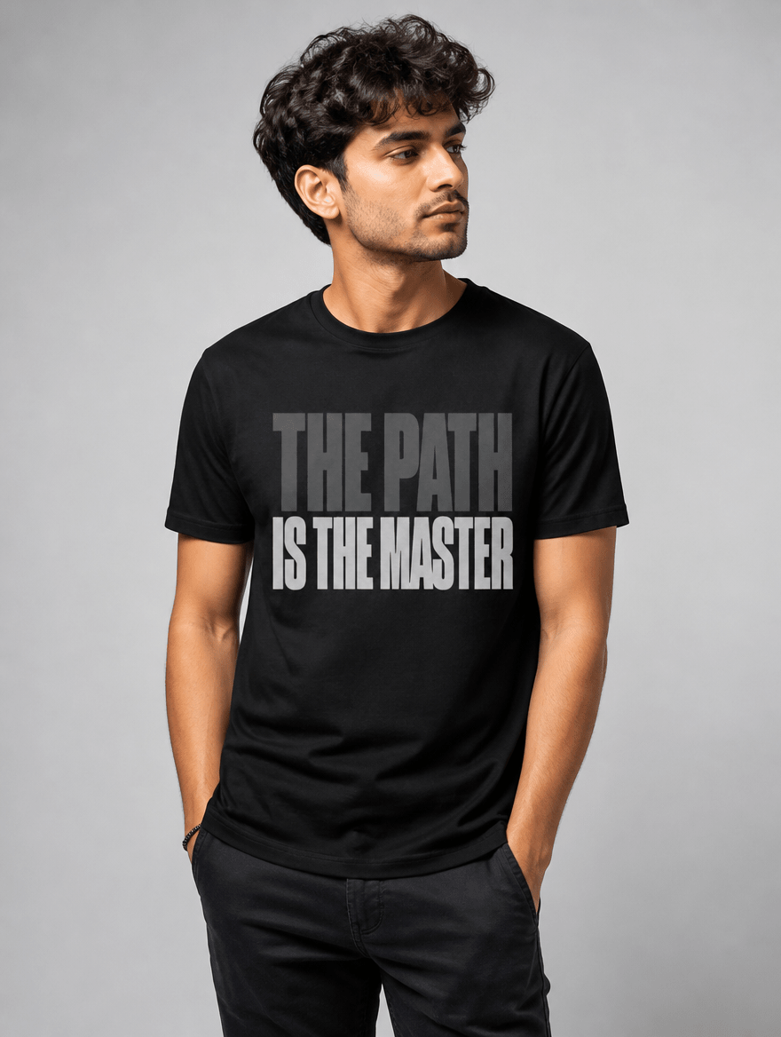 T-Shirt "The Path Is the Master" – Gym & Bodybuilding S–5XL | Black Ursus - Streetwear - size_range | Black Ursus