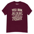 T-Shirt "YES I RUN" – Running & Laufen S–5XL | Black Ursus - Streetwear - size_range | Black Ursus
