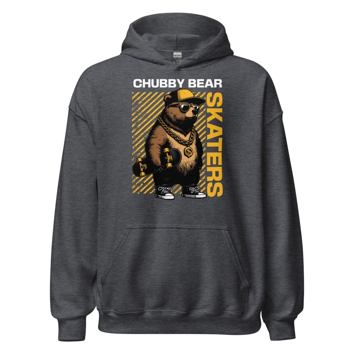 Unisex Hoodie "Chubby Bear" - Streetwear - size_range | Black Ursus