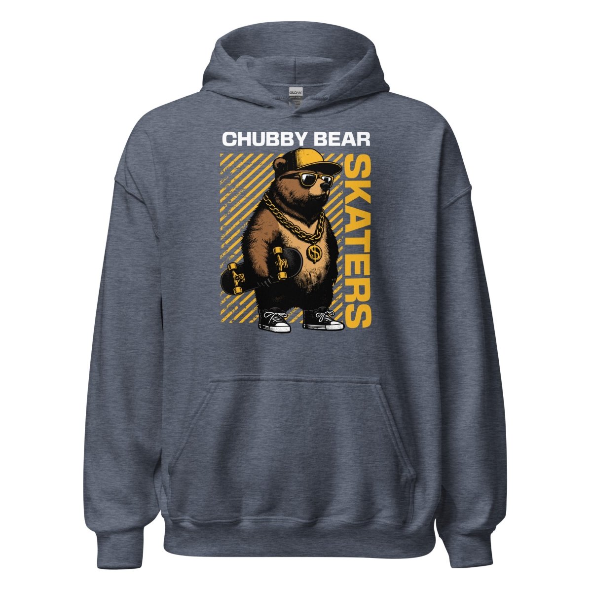 Unisex Hoodie "Chubby Bear" - Streetwear - size_range | Black Ursus