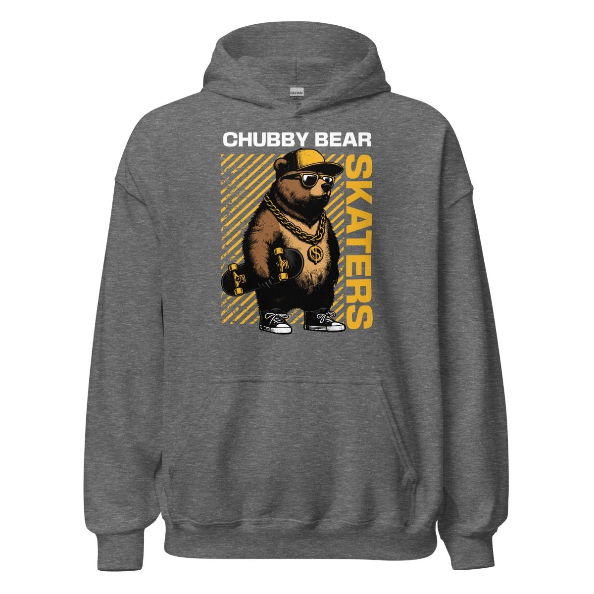 Unisex Hoodie "Chubby Bear" - Streetwear - size_range | Black Ursus