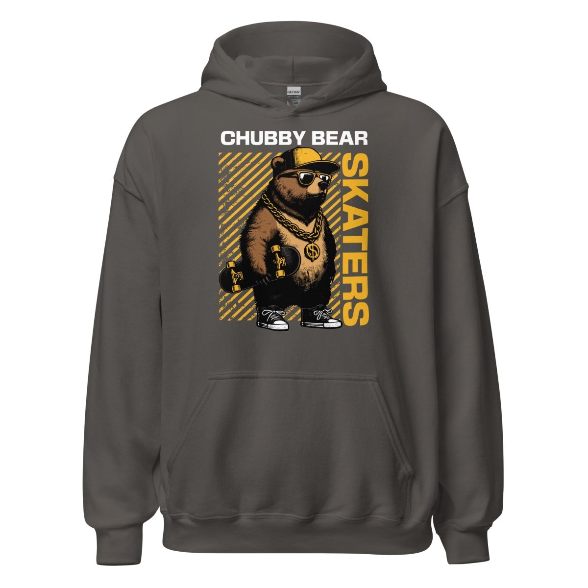 Unisex Hoodie "Chubby Bear" - Streetwear - size_range | Black Ursus