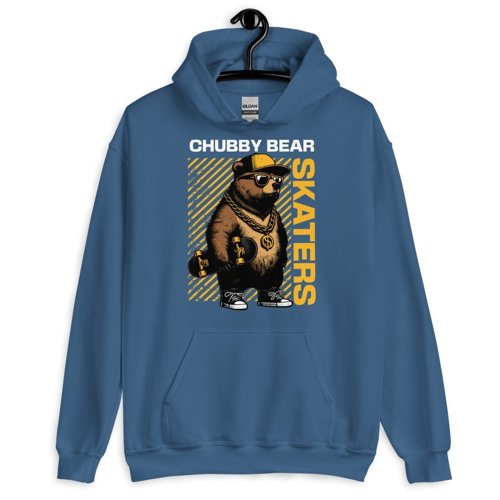 Unisex Hoodie "Chubby Bear" - Streetwear - size_range | Black Ursus