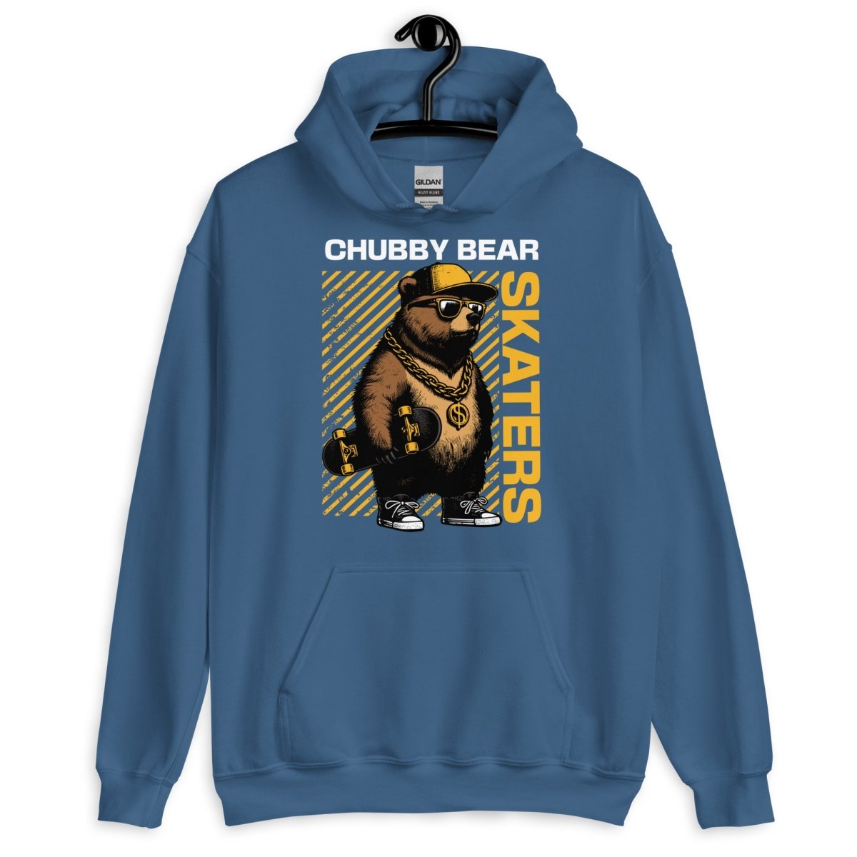 Unisex Hoodie "Chubby Bear" - Streetwear - size_range | Black Ursus