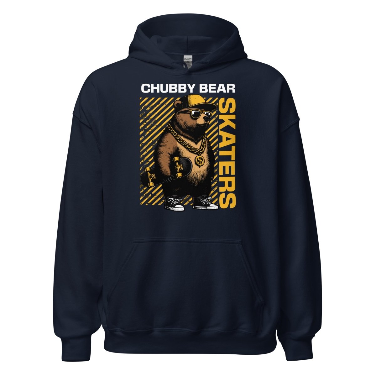 Unisex Hoodie "Chubby Bear" - Streetwear - size_range | Black Ursus