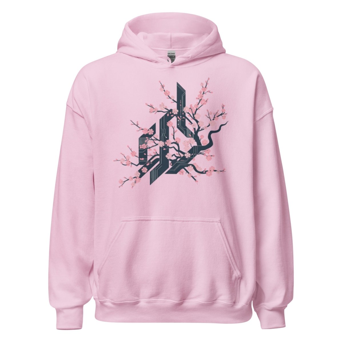 Unisex - Hoodie "CYBER FLOWER" - Streetwear - size_range | Black Ursus
