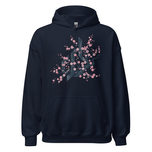 Unisex - Hoodie "CYBER FLOWER" - Streetwear - size_range | Black Ursus