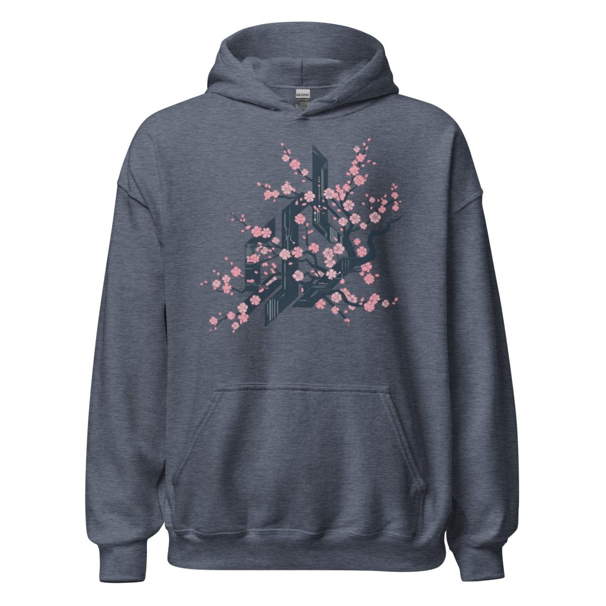 Unisex - Hoodie "CYBER FLOWER" - Streetwear - size_range | Black Ursus