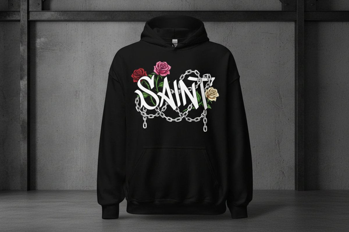 Unisex - Hoodie "Saint" - Streetwear - size_range | Black Ursus
