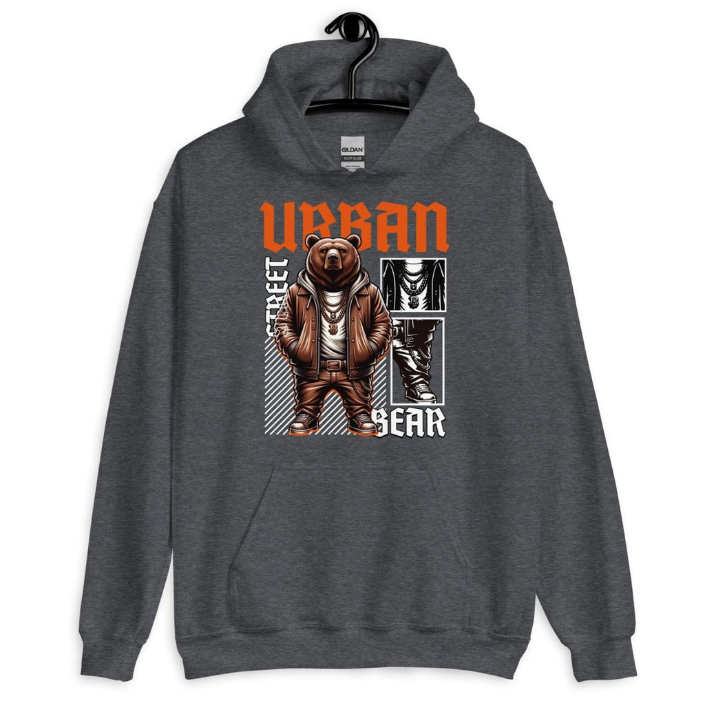 Unisex Hoodie "Urban BEAR" - Streetwear - size_range | Black Ursus