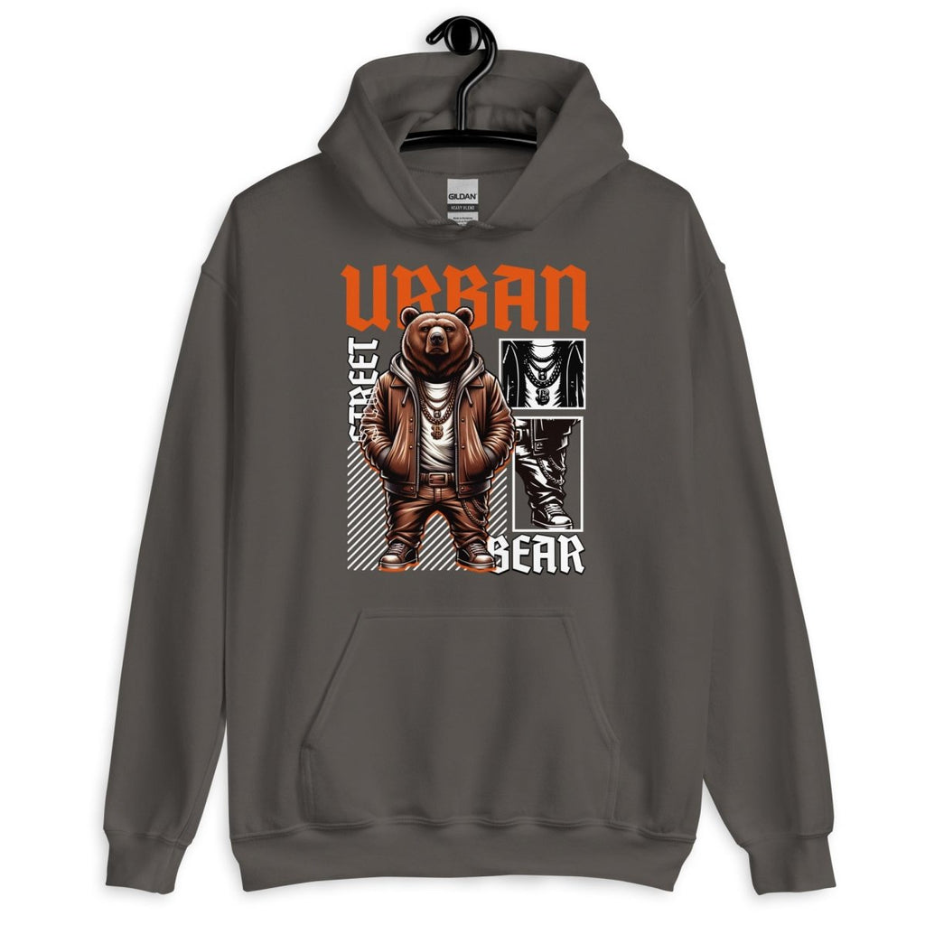 Unisex Hoodie "Urban BEAR" - Streetwear - size_range | Black Ursus
