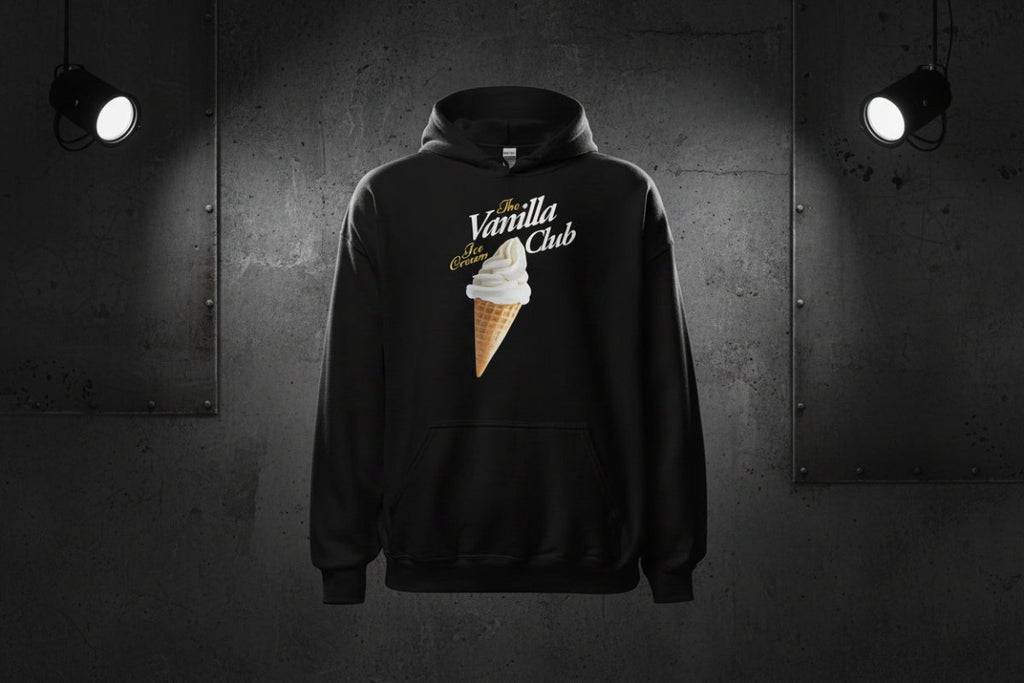 Unisex - Hoodie "Vanilla Club" - Streetwear - size_range | Black Ursus