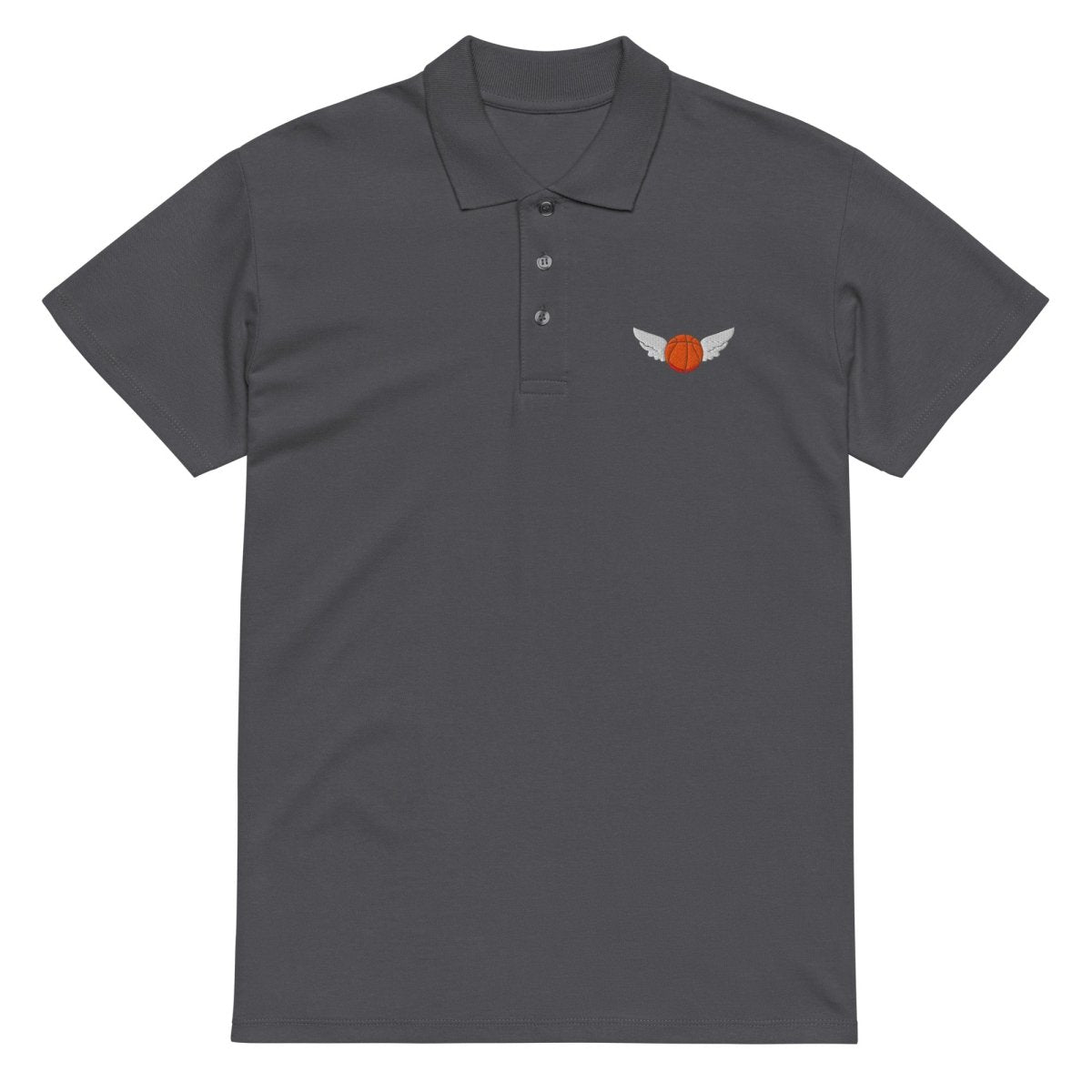 Polo Shirt "Flying Basketball" – Premium Stick, Unisex S–5XL | Black Ursus - Streetwear - size_range | Black Ursus