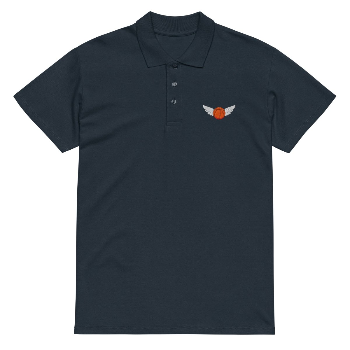Polo Shirt "Flying Basketball" – Premium Stick, Unisex S–5XL | Black Ursus - Streetwear - size_range | Black Ursus