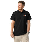Polo Shirt "Flying Basketball" – Premium Stick, Unisex S–5XL | Black Ursus - Streetwear - size_range | Black Ursus