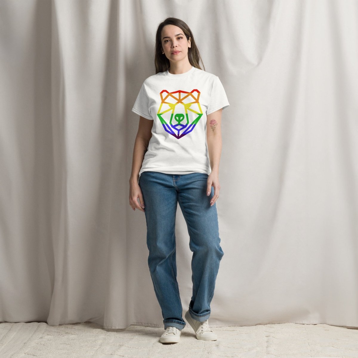 Unisex T-Shirt BEAR Rainbow - Streetwear - size_range | Black Ursus