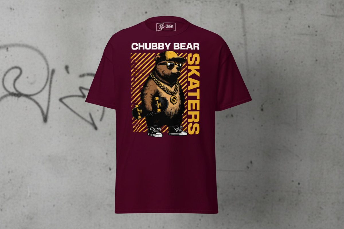 Unisex T-Shirt "Chubby Bear" - Streetwear - size_range | Black Ursus