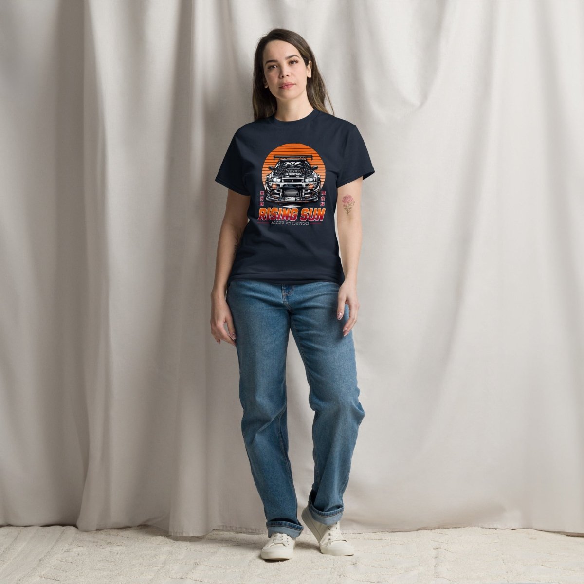 Unisex T-Shirt " Rising Sun" - Streetwear - size_range | Black Ursus