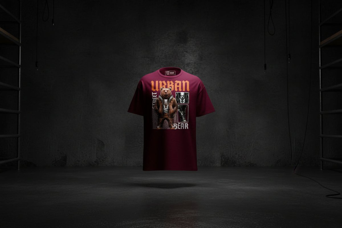 Unisex T-Shirt "Urban BEAR" - Streetwear - size_range | Black Ursus