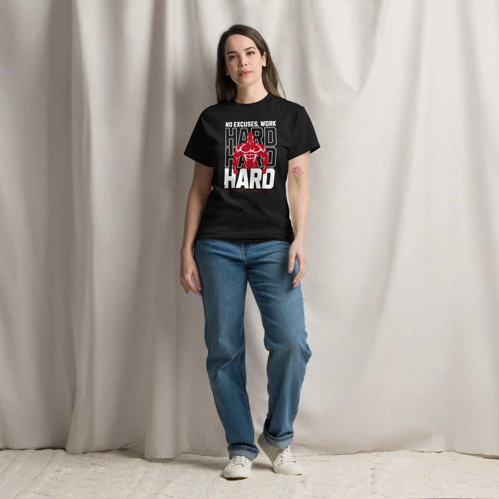 Unisex T-Shirt " Work Hard" - Streetwear - size_range | Black Ursus